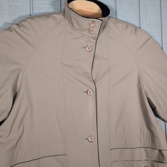Amanda Smith Trench Coat Womens Size 10 All Weather Khaki Daily Dress Outdoors. - Picture 4 of 8